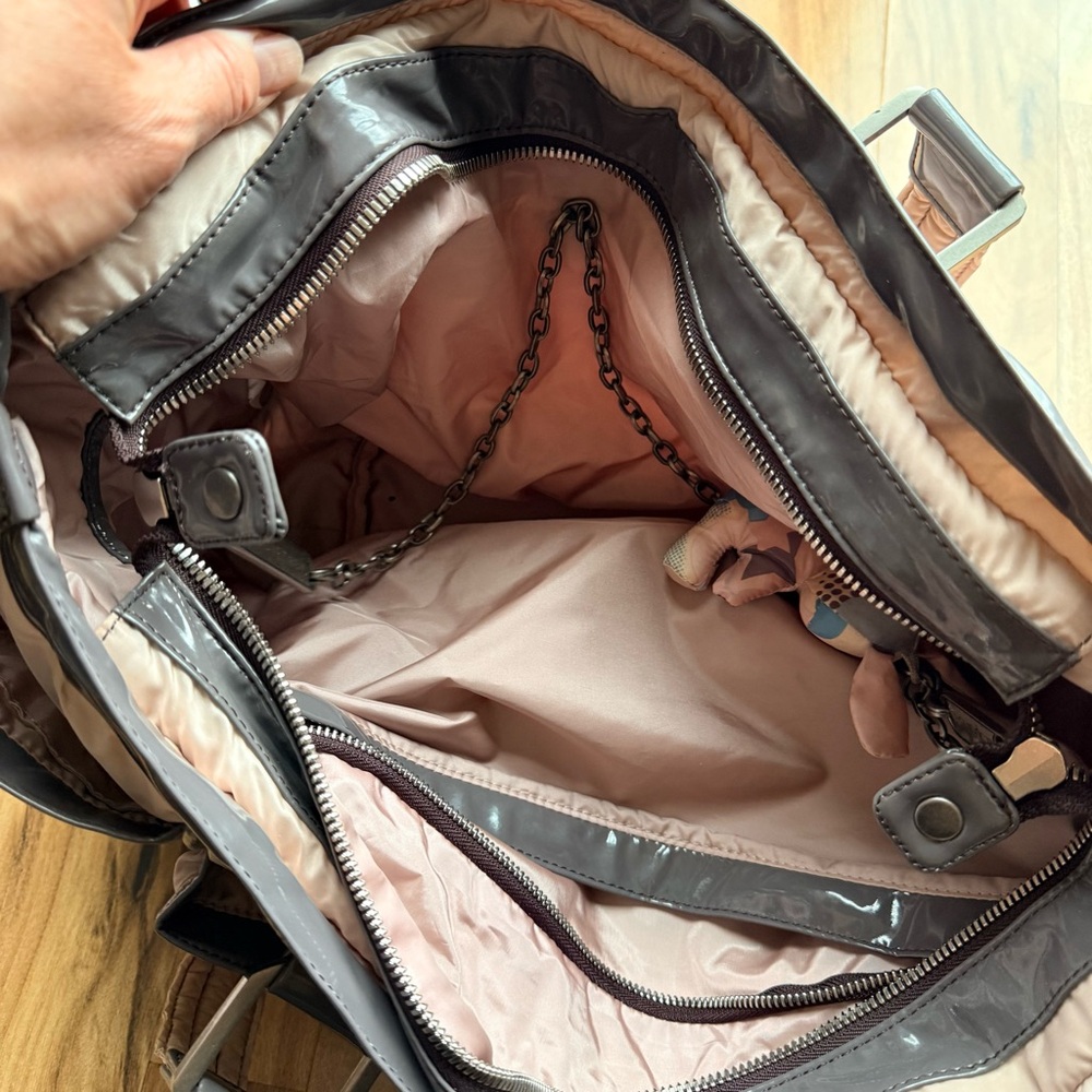Stella McCartney LeSportsac Diaper Tote Bag Beige Nylon Baby Bag w/ Changing Pad - Picture 10 of 15